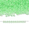 MIYUKI 3.4mm Drop Beads, Japanese Seed Beads, Inside Colours, (DPF10) Mint Green Lined Crystal, 3.4x3mm, Hole: 0.65mm, about 8100pcs/450g