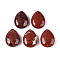 Natural Red Jasper Pendants, Teardrop Charms, 23~23.5x17.5~18x8.5~9.5mm, Hole: 0.9~1mm