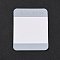 Paper with Plastic Jewlery Display Cards, Rectangle, White, 5x4x0.04cm