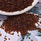 MIYUKI Delica Beads, Cylinder, Japanese Seed Beads, 11/0, (DB0709) Transparent Dark Topaz, 1.3x1.6mm, Hole: 0.8mm, about 20000pcs/bag, 100g/bag