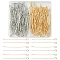 180Pcs 2 Colors Iron Eye Pins, Cadmium Free & Lead Free, Platinum & Light Gold, 40x0.7mm, Hole: 2mm, about 90pcs/color