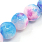 Natural Persian Jade Beads Strands, Dyed, Round, Deep Sky Blue, 10mm, Hole: 1mm, about 38pcs/strand, 16 inch
