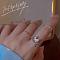 Alloy Finger Rings, Mixed Style, Platinum, No Size