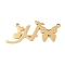 304 Stainless Steel Pendants, Letter & Butterfly Charms, Letter H, 15.5x31x0.9mm, Hole: 1.2mm