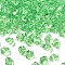 50G Transparency Acrylic Beads, Nuggets, Faceted, Lawn Green, 9x6mm