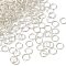 Brass Split Rings, Double Loops Jump Rings, Silver, 7.5x1.2mm, Inner Diameter: 6.5mm