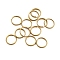 Iron Split Rings, Double Loops Jump Rings, Nickel Free, Golden, 10x1.5mm, Inner Diameter: 9mm