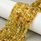 Natural Yellow Opal Beads Strands, Faceted, Cube, 4x4x4mm, Hole: 0.7mm, about 96pcs/strand, 15.20''(38.6cm)
