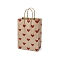 Valentine's Day Paper Bags, with Handles, for Gift Bags and Shopping Bags, Red, Heart, Bag: 8x15x21cm, Fold: 210x150x2mm