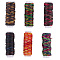 6 Rolls 6 Colors Flat Segment Dyed Waxed Cotton Cords, Mixed Color, 1mm, about 13.12 yards(12m)/roll, 1 roll/color