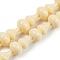 Synthetic Coral Beads Strands, Dyed, Gourd, Lemon Chiffon, 23x14mm, Hole: 1.4mm, about 17pcs/strand, 15.35 inch(39cm)