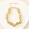 Brass Beads Bracelets for Women, Paw Print, Cadmium Free & Lead Free, Rack Plating, Long-Lasting Plated, Real 18K Gold Plated, 6-7/8 inch(17.5cm)