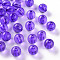 Transparent Acrylic Beads, Round, Blue Violet, 12x11mm, Hole: 2.5mm