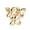 Brass Pendants, Cadmium Free & Nickel Free & Lead Free, Flower Charms, Real 18K Gold Plated, 14x15x3.5mm, Hole: 1mm