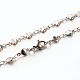 304 Stainless Steel Heart Link Chain Necklaces STAS-M174-055P-1