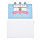 クリスマスのテーマのグリーティングカード  白い空白の封筒で  クリスマスギフトカード  ミックスカラー  混合模様  100x140x0.3mm DIY-M022-01-2