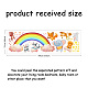 塩ビウォールステッカー  壁飾り  虹の模様  270x840mm DIY-WH0228-614-2