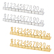 Ahandmaker4sets2色アルミ合金価格表示キューブ調節可能な値札  ナンバー0~9とレタードル価格ブロックキット付き  ジュエリー価格表示カウンタースタンド用  ミックスカラー  0.7~0.9x0.5~0.7x0.5cm  12個/セット  2セット / カラー ODIS-GA0001-12-1