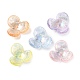 Bouchons de perles acryliques transparents de placage uv SACR-A006-02-1