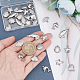 Unicraftale 36Pcs 6 Style 304 Stainless Steel Charms STAS-UN0020-38P-2