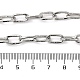 304 cadena de eslabones ovalados texturizados de acero inoxidable CHS-K017-01P-3