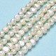 Fili di perle di perle d'acqua dolce coltivate naturali PEAR-A005-05F-01-2
