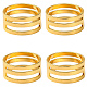 4шт латунные кольца RJEW-YW0001-06G-1