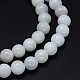 Round Natural Gread A Aquamarine Beads Strands G-P113-03-10mm-1