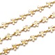 Golden Brass Enamel Link Chain CHC-H103-08H-G-1