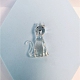Handgefertigte Bunte Malerei-Miniatur-Hundeornamente LAMP-PW0001-15C-1