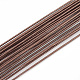 アイアン製ワイヤー  ココナッツブラウン  18ゲージ  1mm  約2.62フィート（80cm）/連  1連/袋 MW-S002-01B-1.0mm-1
