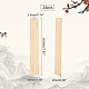 Benecreat 24 個の空白の竹のしおり  未完成の木製吊り下げタグ  彫刻用  絵画  長方形  小麦  200x30x2mm  穴：3.5mm FIND-BC0003-45B-2