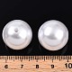 Круглый абс пластиковый имитация жемчужные бусины OACR-R053-01-4