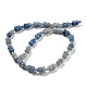 Natürlichen blauen Aventurin Perlen Stränge G-C039-A10-3