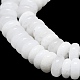 Natürlichen weißen Mondstein Perlen Stränge G-K245-B14-02-3