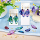 Наборы для самостоятельного изготовления сережек-подвесок в виде крыльев бабочки&nbsp;DIY-TA0013-27-6