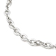 Messingbeutel-Halskette zur Herstellung von Edelsteinnuggets NJEW-JN04369-01-6