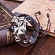 Adjustable Casual Unisex Braided Leather Multi-strand Bracelets BJEW-BB15575-B-6