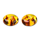 Perles d'ambre d'imitation de résine RESI-N034-06-H01-3