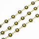 Handgefertigte Gänseblümchen-Gliederketten aus Eanmel CHC-F015-05G-01-2