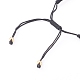 Регулируемые нейлоновые шнур плетеный браслеты из бисера BJEW-JB05968-4