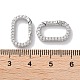 Застежки из латуни с микропаве и цирконием KK-Z039-06C-P-3
