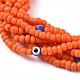 Adjustable Glass Seed Beads Braided Bead Bracelets BJEW-D442-21D-2