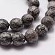 Natural Map Stone/Picasso Stone/Picasso Jasper Beads Strands G-D840-35-8mm-3