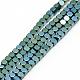 Electroplate Non-magnetic Synthetic Hematite Beads Strands G-Q486-61B-1