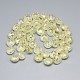 Electroplate Glass Beads Strands X-EGLA-Q084-14mm-12-2