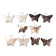 Pendientes colgantes de mariposa de concha natural con 925 alfiler de plata esterlina para mujer EJEW-G287-01-1