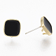 Accessoires de clous d'oreilles en alliage avec émail PALLOY-N154-19A-2