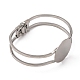 Accessoire de bricolage de bracelet en laiton BJEW-K156-01P-2