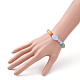 Rundes Armband mit Edelsteinimitat aus Acrylperlen Stretch-Armband für Kinder BJEW-JB06500-5